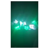 LED329 GREEN & WHITE CLIP ON FLASHING STROBE