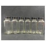 (40) 4.5 in. Glass Bottles with Lids