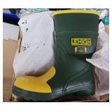 (1) Pair Lehigh  Work Boots Size USA 8