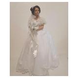 Ashton Drake Galleries White Roses Porcelain Doll