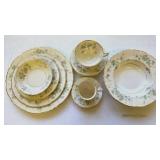 9pc Federal China Place Setting in Mayview Pattern