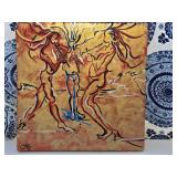11.5"ï¿½11.5" Abstract on Metal