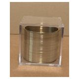 Gold Tone Slinky in Clear Box