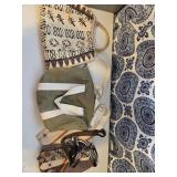 Handmade Tie Purse, Canvas Bag & Tapa Cloth Purse