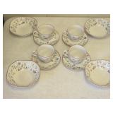 (4) 3pc sets of Johnsons Bros China in Summer