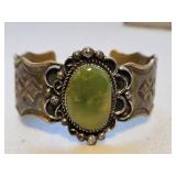Andy Cadman Sterling Jade Cuff Bracelet