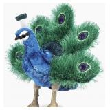 Folkmanis Small Peacock Hand Puppet 6" x 11" x 10"