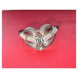 Navajo Artist Sterling Silver 7" Inlay Turquoise