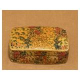 VTG Kashmir Trinket Box Papier Mï¿½chï¿½