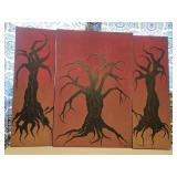 (3) Oil on Canvas Painting Set done by Seller