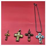 (4) Cross Pendants