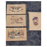 Embroidered Postcards