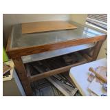 Glass Top Table 51x37x38