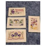 Embroidered Postcards