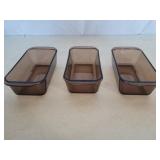(3) Pyrex Loaf Pans