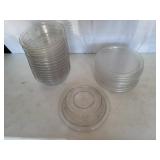 (10) Hard Plastic Serving Trays &  (16) Lids