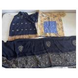 (2) Handmade Bags & Black Saree