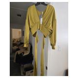 NWT Glam Citrine Love Wrap Shirt Sz S