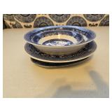 (4) Pc Johnson Bros Blue Willow Dishes