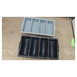 Commercial flatware trays