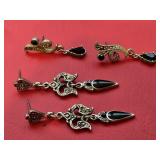 (2) Prs Vtg 1928 Brand Earrings