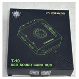 NIB USB Sound Card Hub