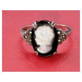 Vintage Sterling Silver Ring Featuring a