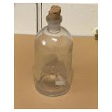 VTG Glass Bottle w/Cork Stopper