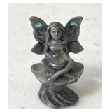 Pewter Fairy Holding a Crystal