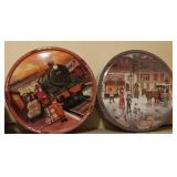 (2) VTG Jacobson Cookie Tins 11"