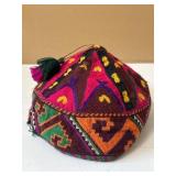 Vintage Hat from Uzebekistan, Central Asia, 1970s