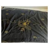 Black Saree with Gold Embroidery