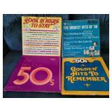 (4) Albums of 1950s Hits. (3) are Double Albums