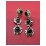 Sterling Silver Black Onyx Earrings