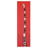 Vintage Sterling Silver Bracelet with Marcasite,