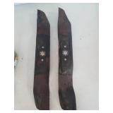 (2) 19" Lawn Mower Blades