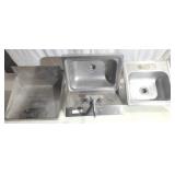 (2) Sinks and Drain Pan