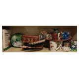 Christmas Decor, Bows& Plates