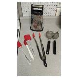 Grater, Spatulas, Strainers