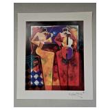 Seriolithograph Titled "Duet Night" by the