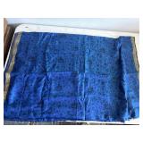 Blue and Gold Saree with Gold Trimming