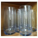 (7) Libbey Blue Glasses