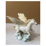 Pacific Giftware Resin Mythical Pegasus On Clouds