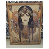 12"ï¿½16"  Art Nouveau Woman