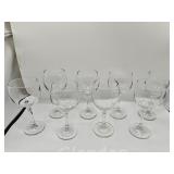 Set of 8 Possible Crystal Wine Glasses