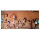 Garage Essentials On Peg Board