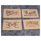 Antique Emproidered Post Cards