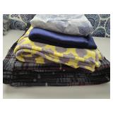 2 XL Throws, Twin Light Blanket & Full Top Sheet