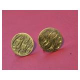 Vintage Gold Filled 12K Inscribed Post Earrings