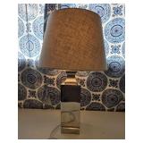 Modern Table Lamp with a Rectangular Metallic